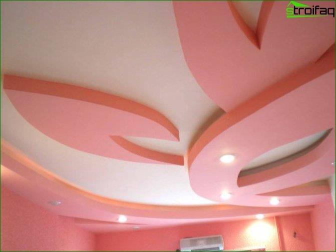 Photo d'un plafond en plaques de plâtre