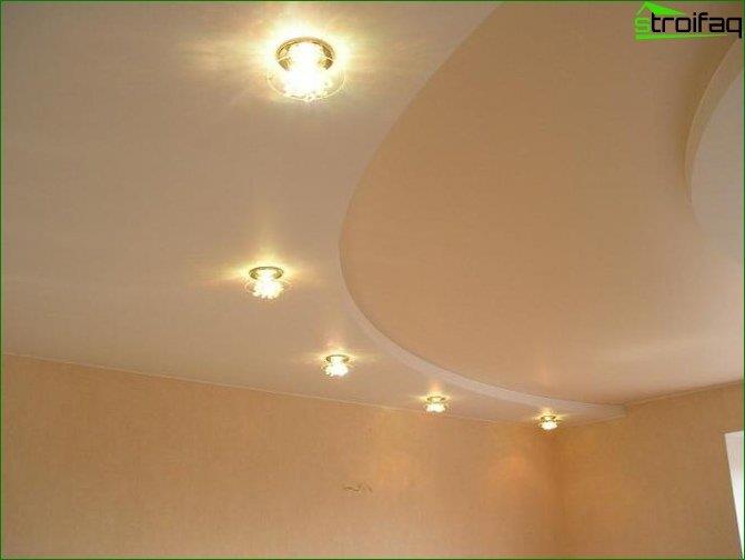 Photo d'un plafond en plaques de plâtre