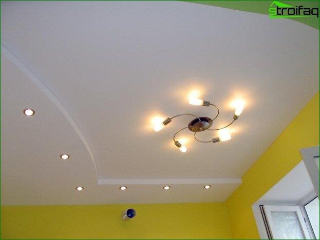 Photo d'un plafond en plaques de plâtre