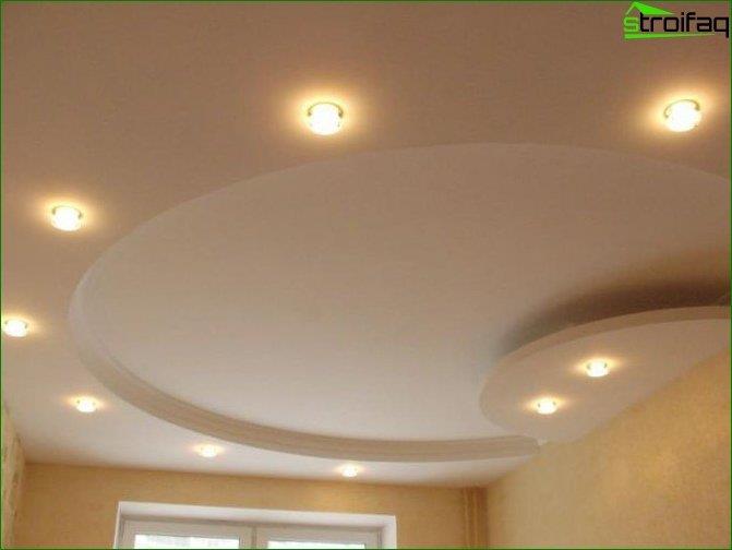 Photo d'un plafond en plaques de plâtre