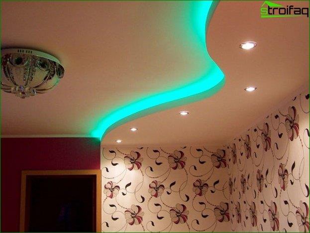 Photo d'un plafond en plaques de plâtre