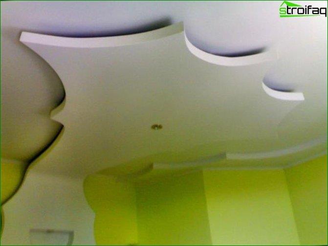 Photo d'un plafond en plaques de plâtre