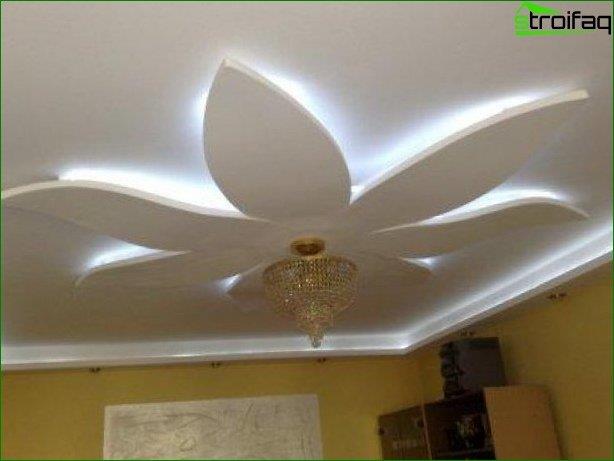 Photo d'un plafond en plaques de plâtre