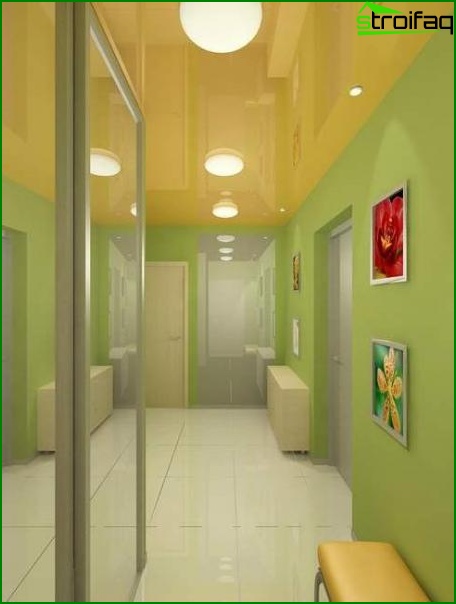 Papier peint dans le couloir - photo Papier peint dans le couloir - photo