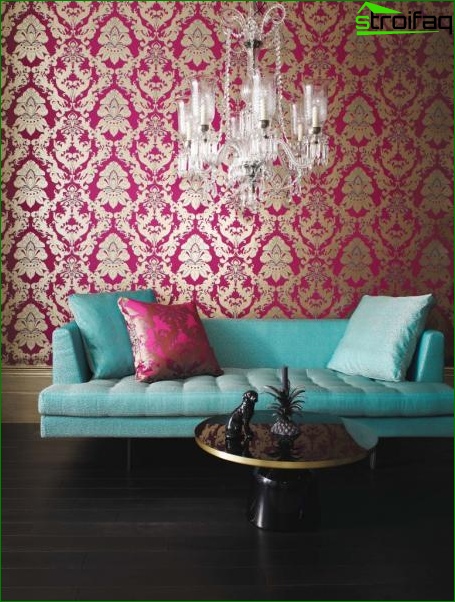 Photo de papier peint textile dans la chambre