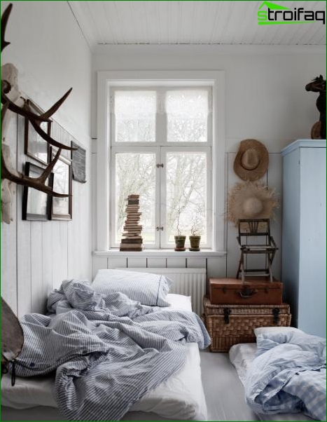 Papier peint photo pour la chambre dans un style champêtre