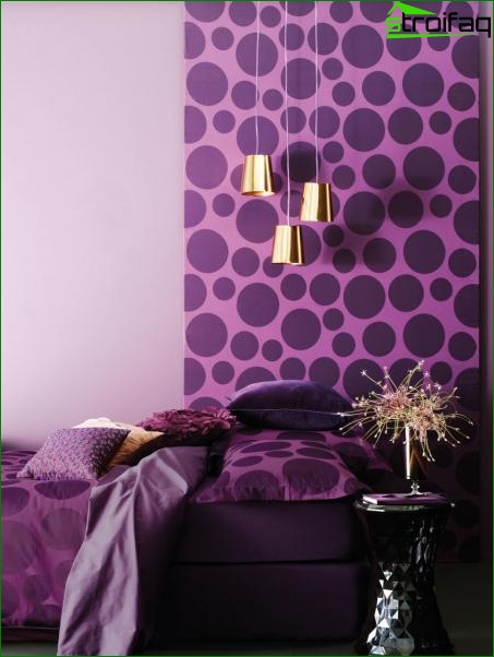 Papier peint photo combiné dans la chambre