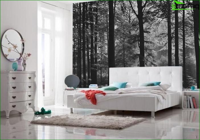 Papier peint photo dans la chambre