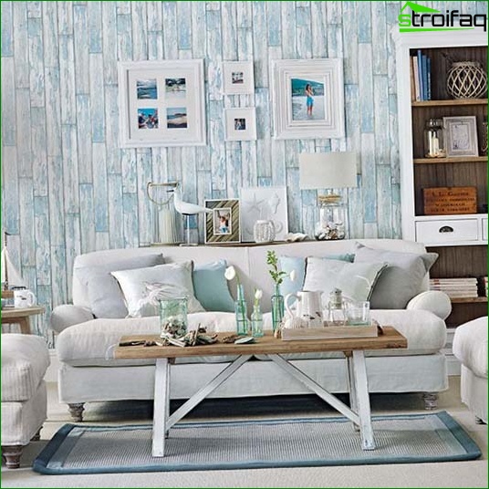 Papier peint classique pour le salon - photo