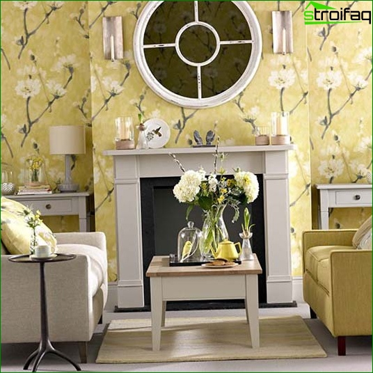 Papier peint classique pour le salon - photo