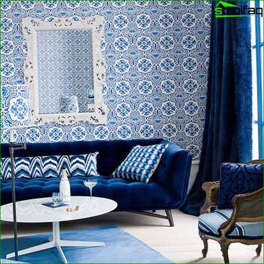 Papier peint moderne pour le salon - photo