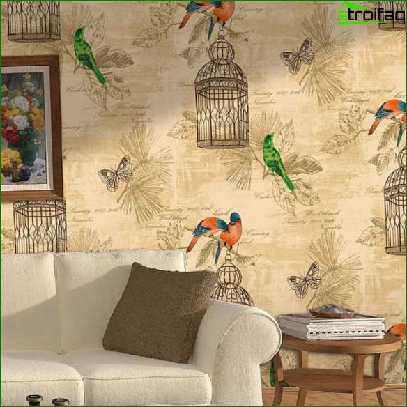 Papier peint de style oriental